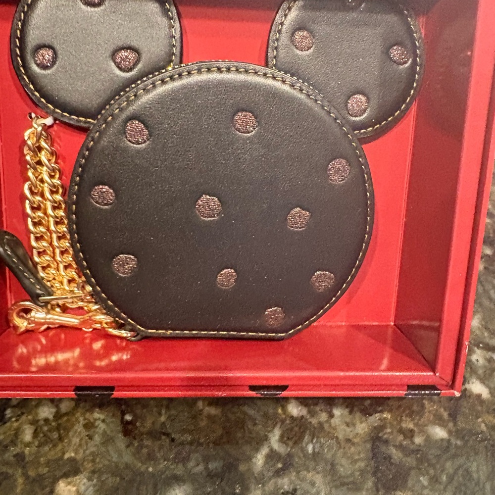 Coach Mickey Mouse Pink Tote and Black Wallet collector 3 Set - Picture 8 of 8